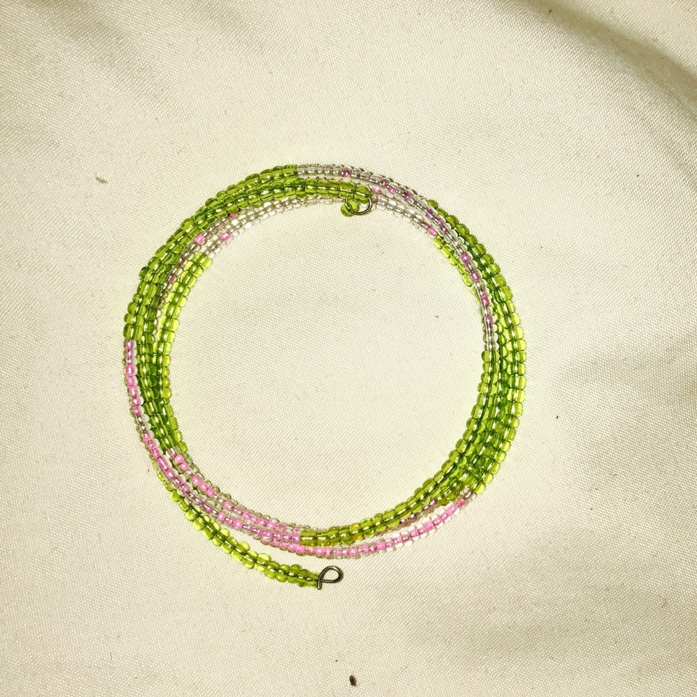 African Beaded Wire Bracelets